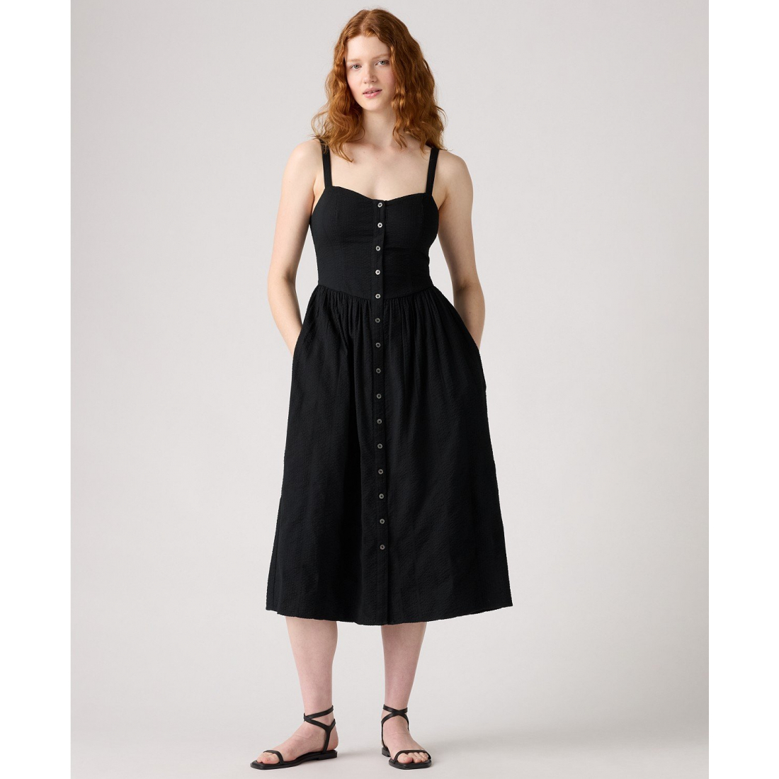 Robe Midi 'Adore Sweetheart-Neck' pour Femmes