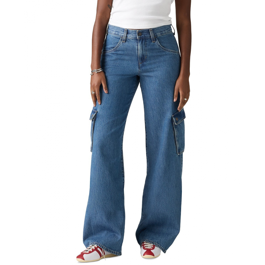 Jeans 'Super Low Loose-Fit Cargo' pour Femmes