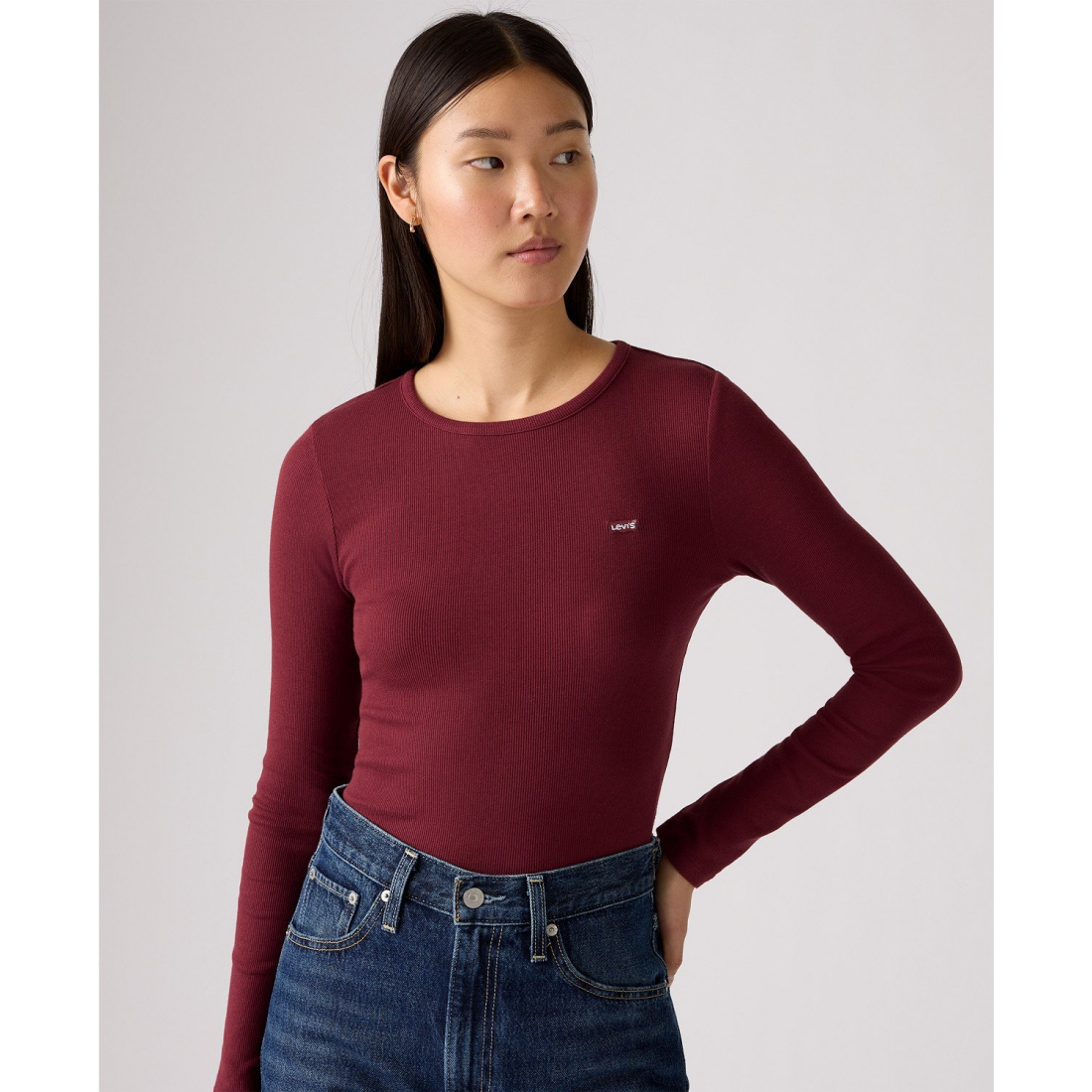 Top à manches longues 'Hayes Clara Strip' pour Femmes