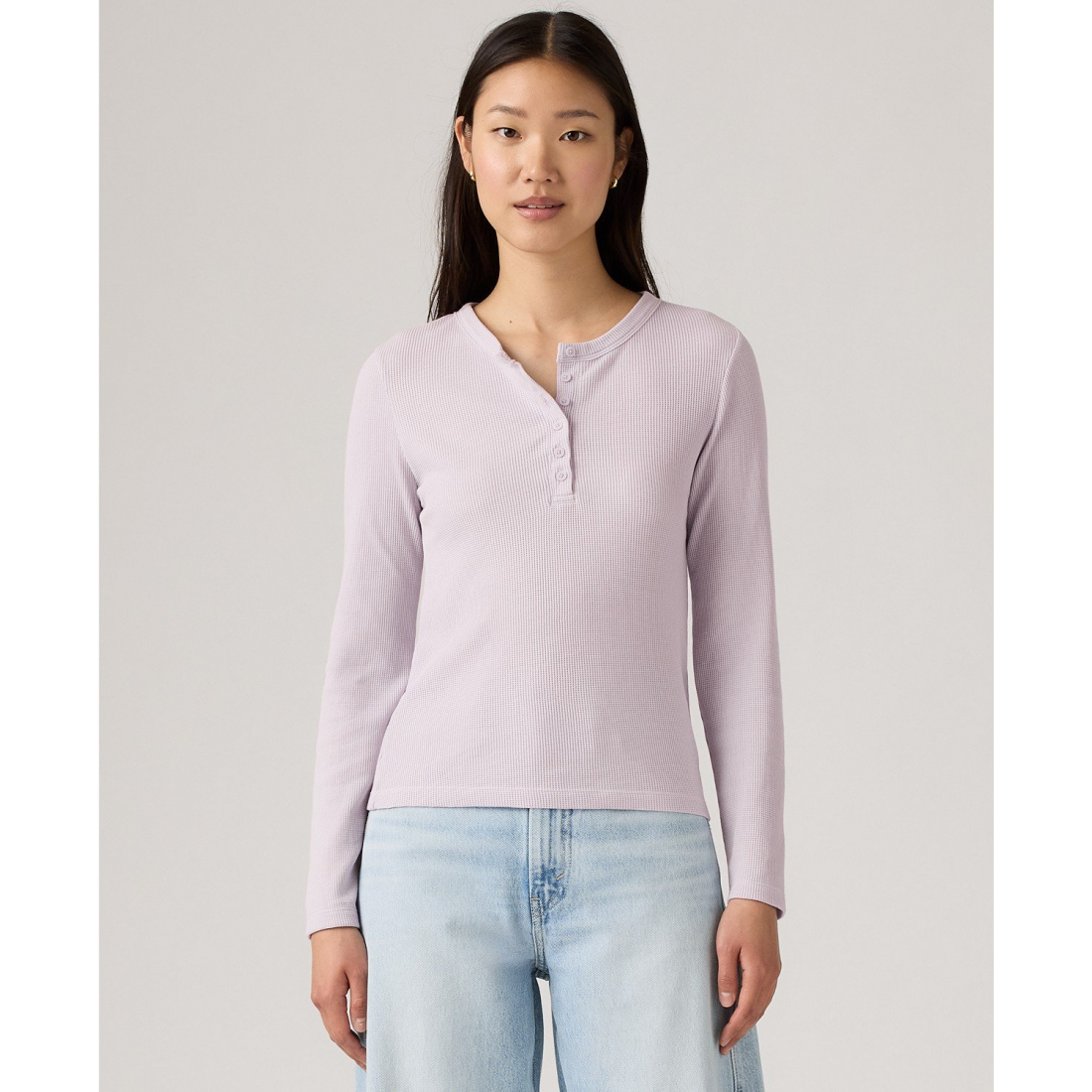 Top à manches longues 'Dana Henley' pour Femmes