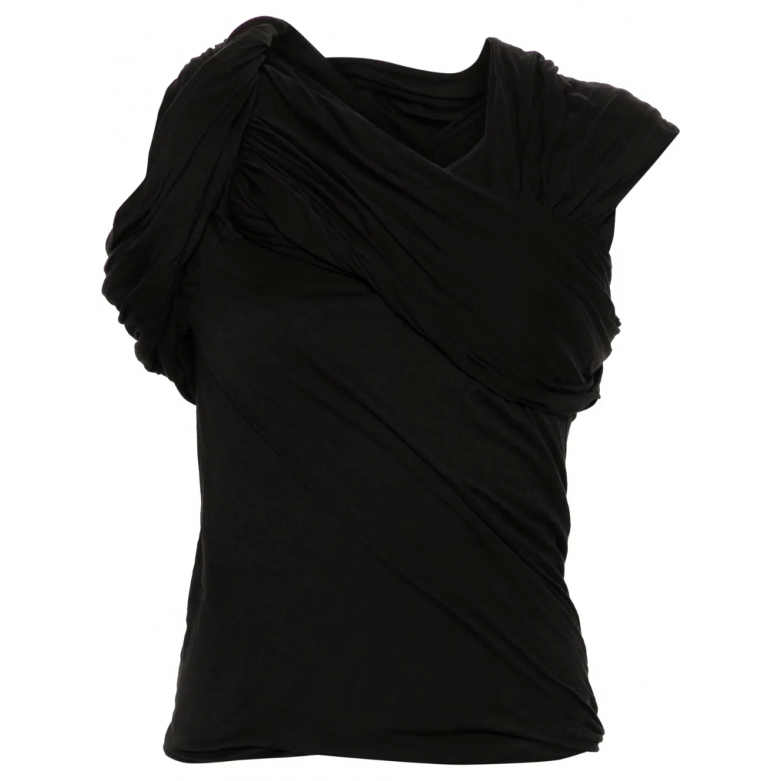 Top à manches courtes 'Harness T Draped' pour Femmes