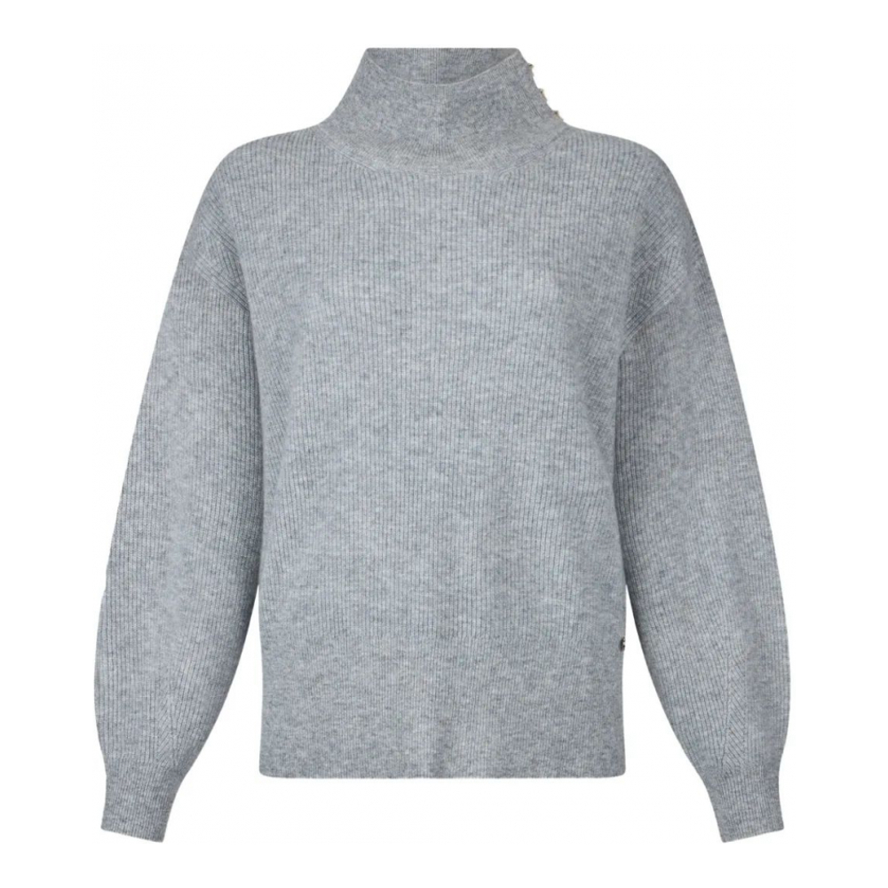 Pull 'Ribbed Puff-Sleeve' pour Femmes