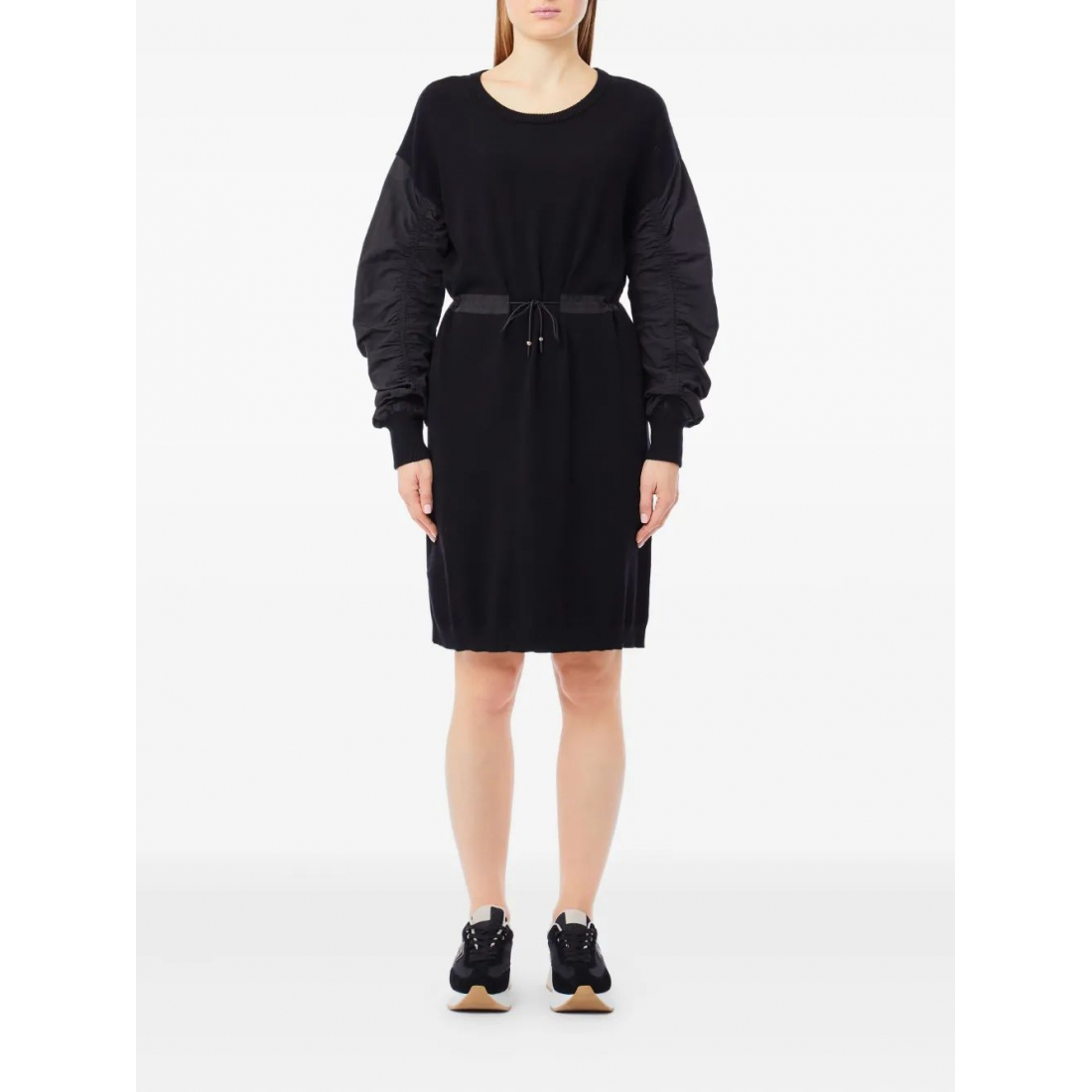 Robe mini 'Drawstring-Cuffed Sleeve' pour Femmes