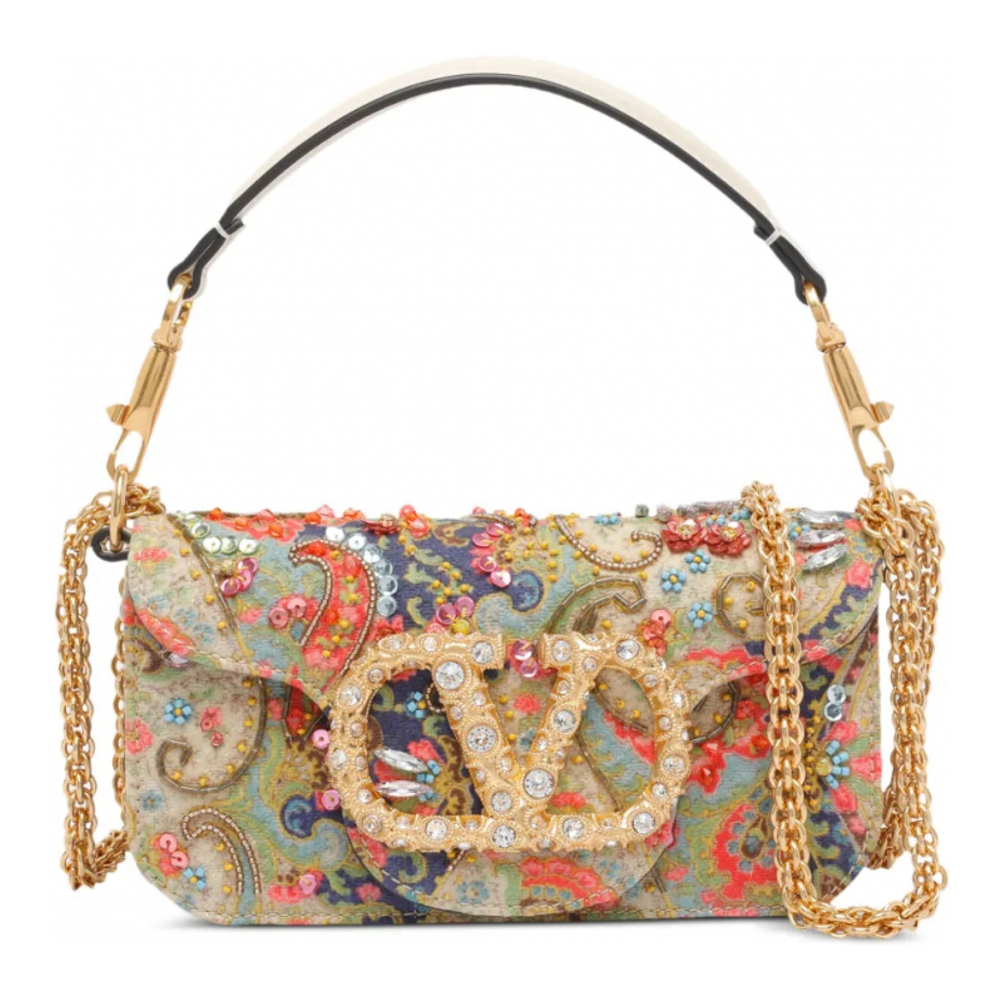 Women's 'Mini Loco Paisley VLogo-Signature' Shoulder Bag