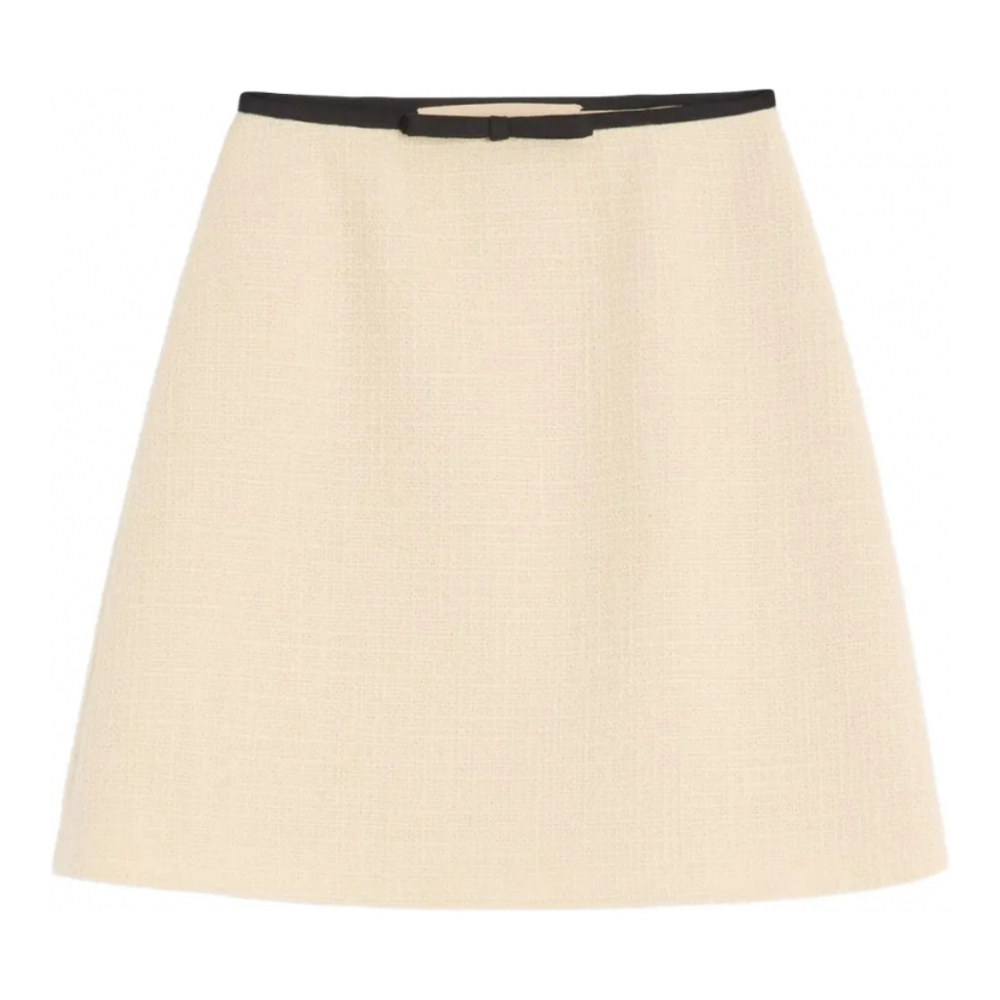 Women's 'Bow-Detail Tweed' Mini Skirt