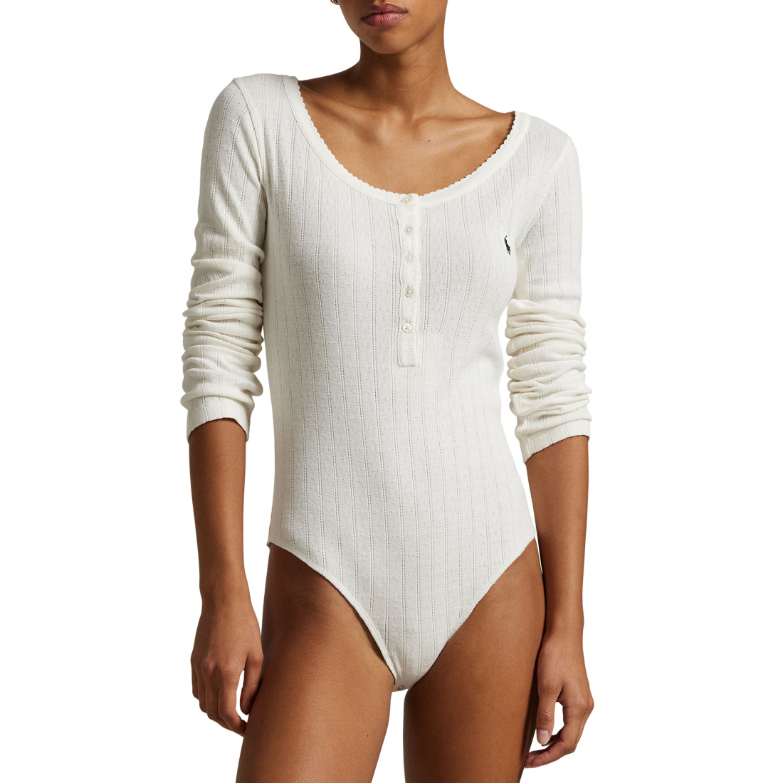 Women's 'Pointelle Cotton Bodysuit'