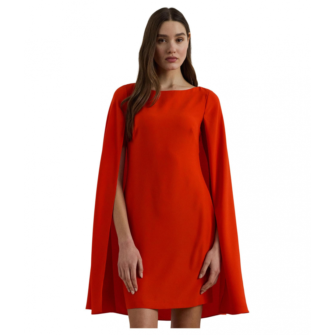 'Cape Georgette Cocktail Dress' pour Femmes