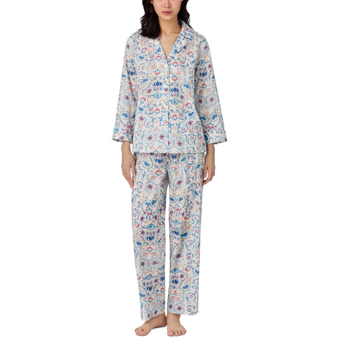 '3/4-Sleeve Ankle Pajama Set' pour Femmes