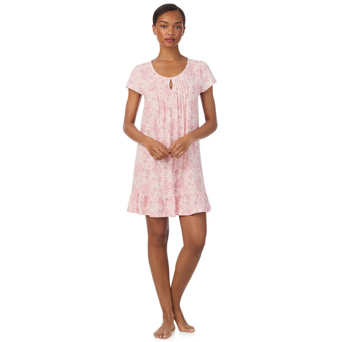 'Floral Flutter Sleeve Nightgown' für Damen