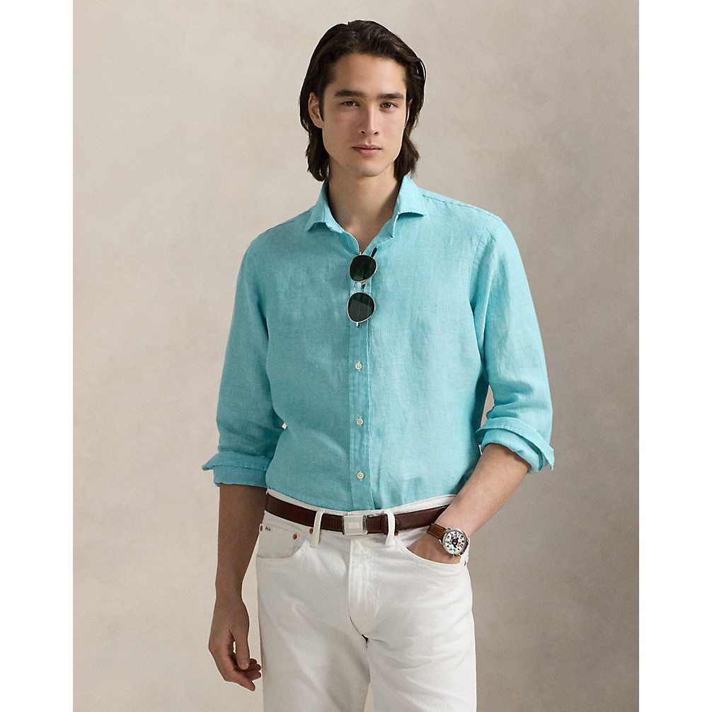 'Classic Fit Linen Shirt' pour Hommes