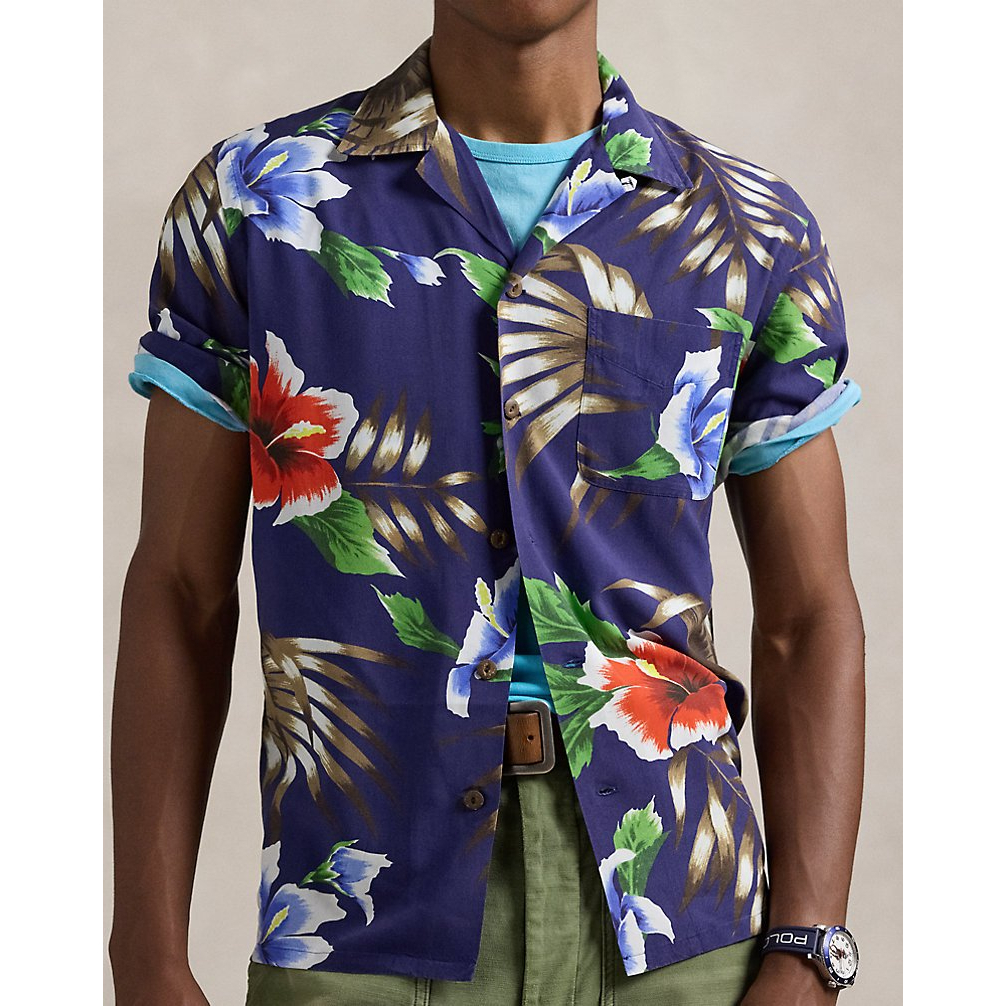 'Classic Fit Hoffman Print Camp Shirt' pour Hommes