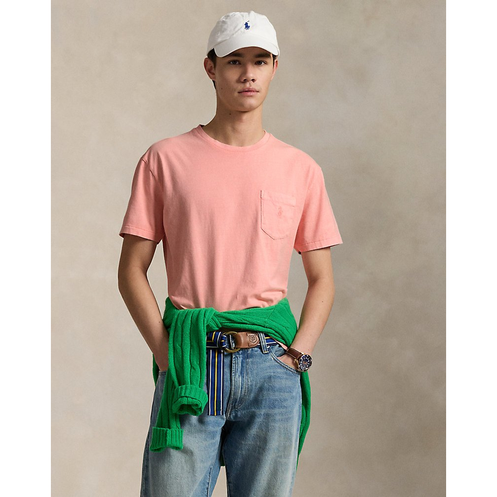 'Classic Fit Mineral-Dyed Jersey T-Shirt' pour Hommes