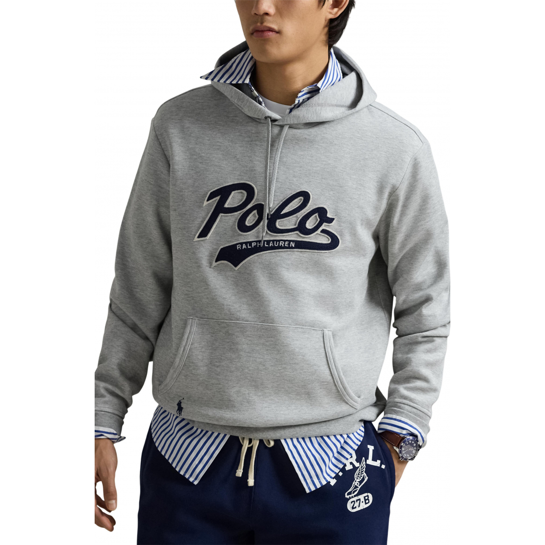 'Logo Appliqué Hoodie' pour Hommes