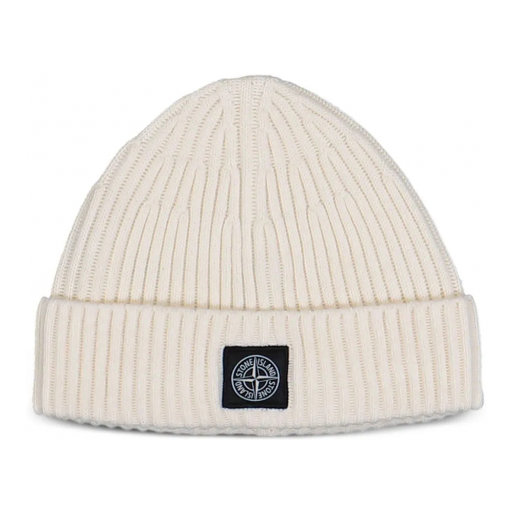 Bonnet 'Ribbed Logo-Patch' pour Hommes