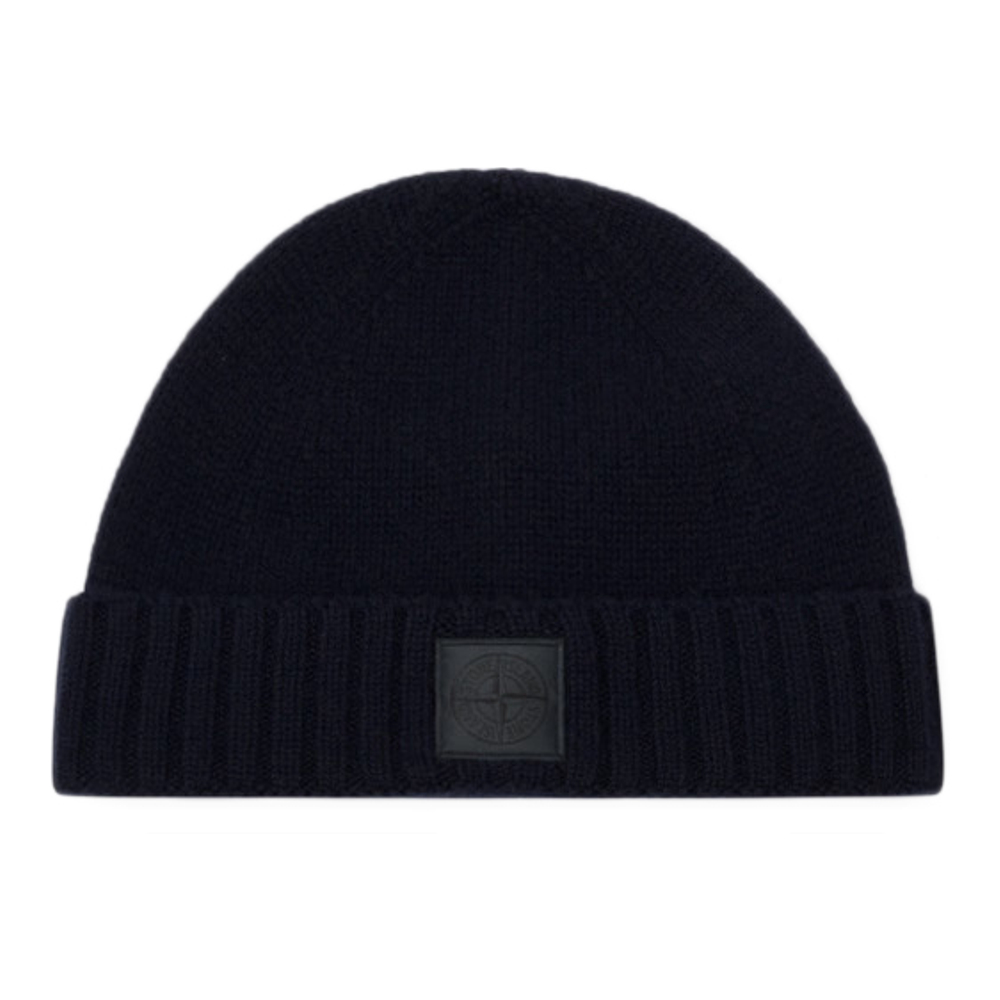 Bonnet 'Ribbed Cuff And Logo Patch' pour Hommes