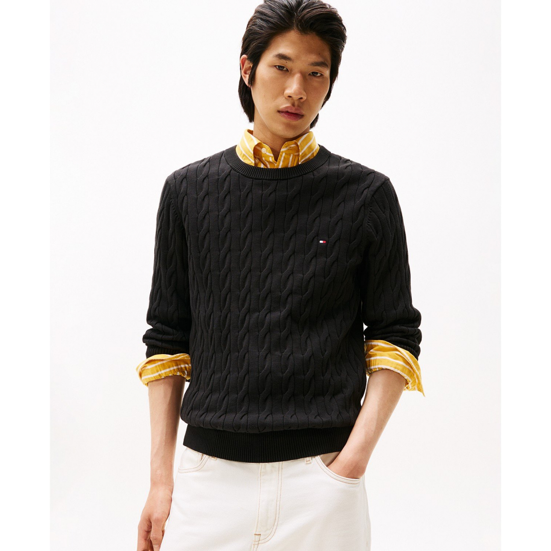 Pull 'Classic Cable Crewneck' pour Hommes
