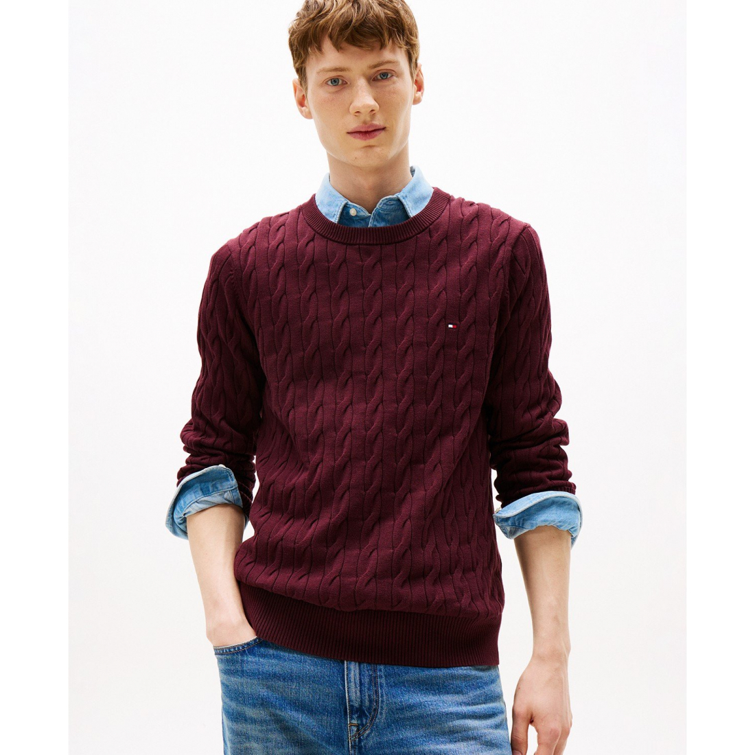 Pull 'Classic Cable Crewneck' pour Hommes