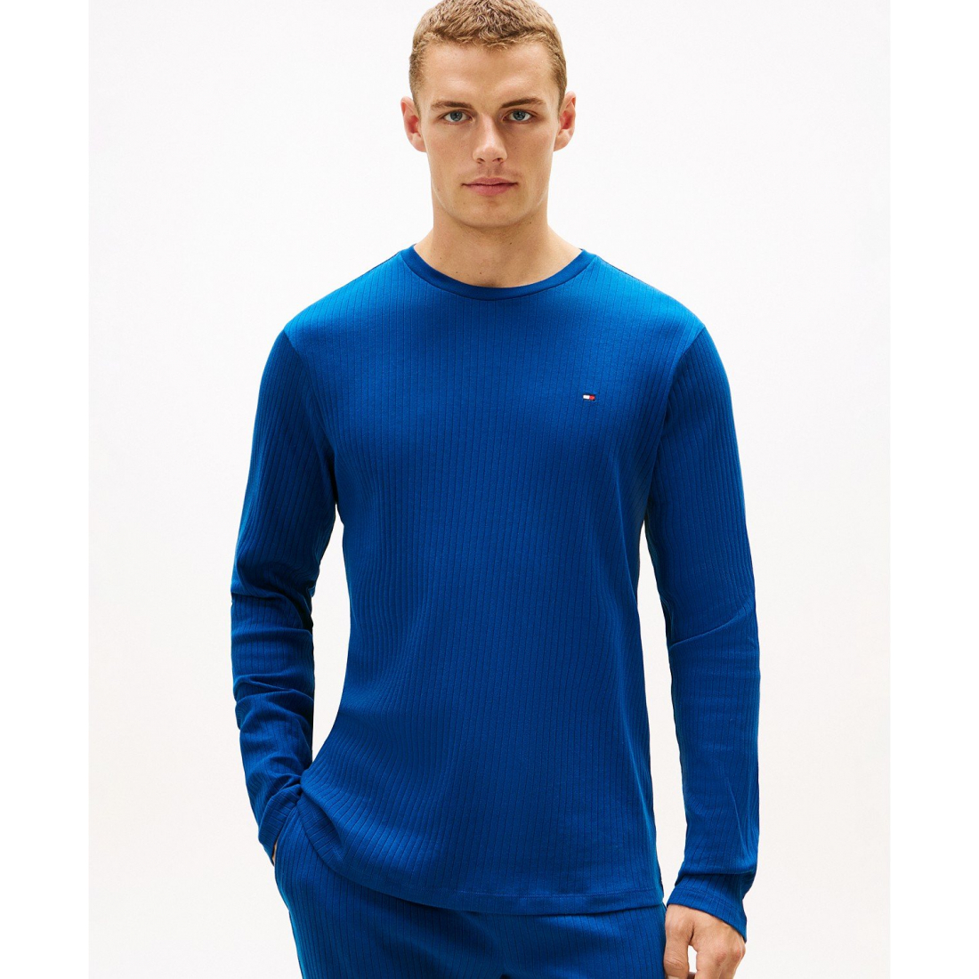 Chemise de pyjama 'Ribbed' pour Hommes