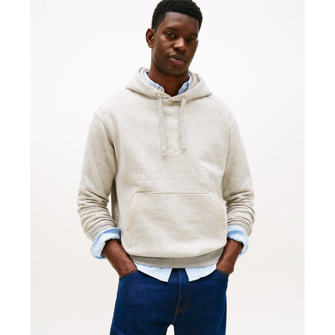 Sweatshirt à capuche  'Tonal Logo Crest Embroidery' pour Hommes