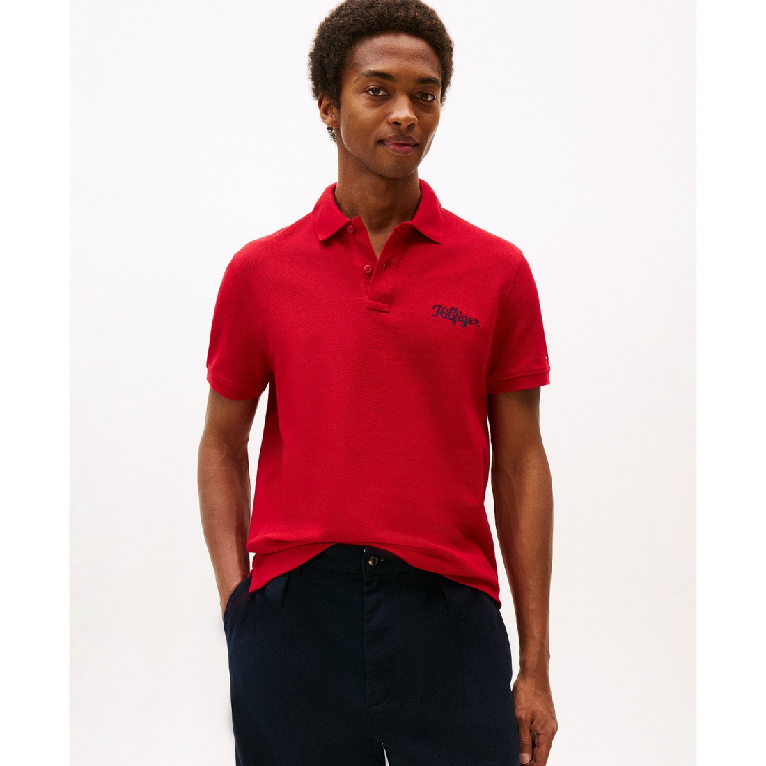 Polo 'Regular-Fit Logo Script' pour Hommes