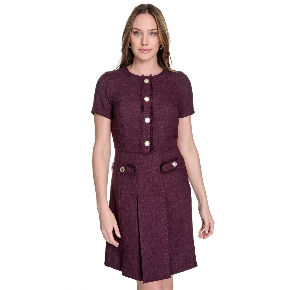 Women's 'Round-Neck Fringe-Trim' Dress