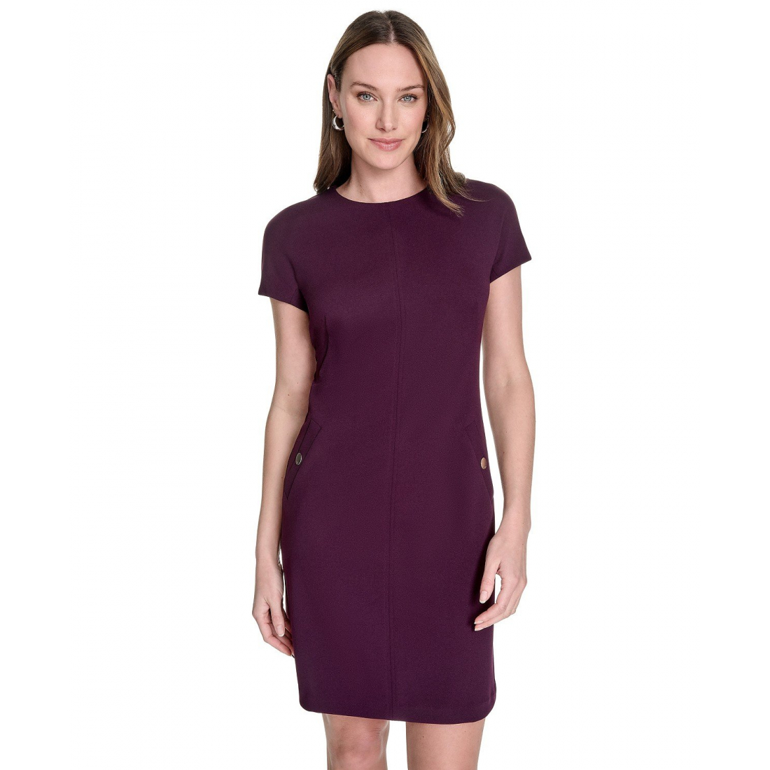Women's 'Button-Trim' Shift Dress