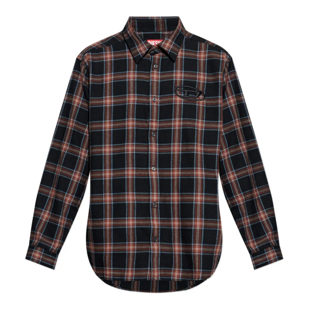 Chemise 'Embroidered Plaid' pour Hommes