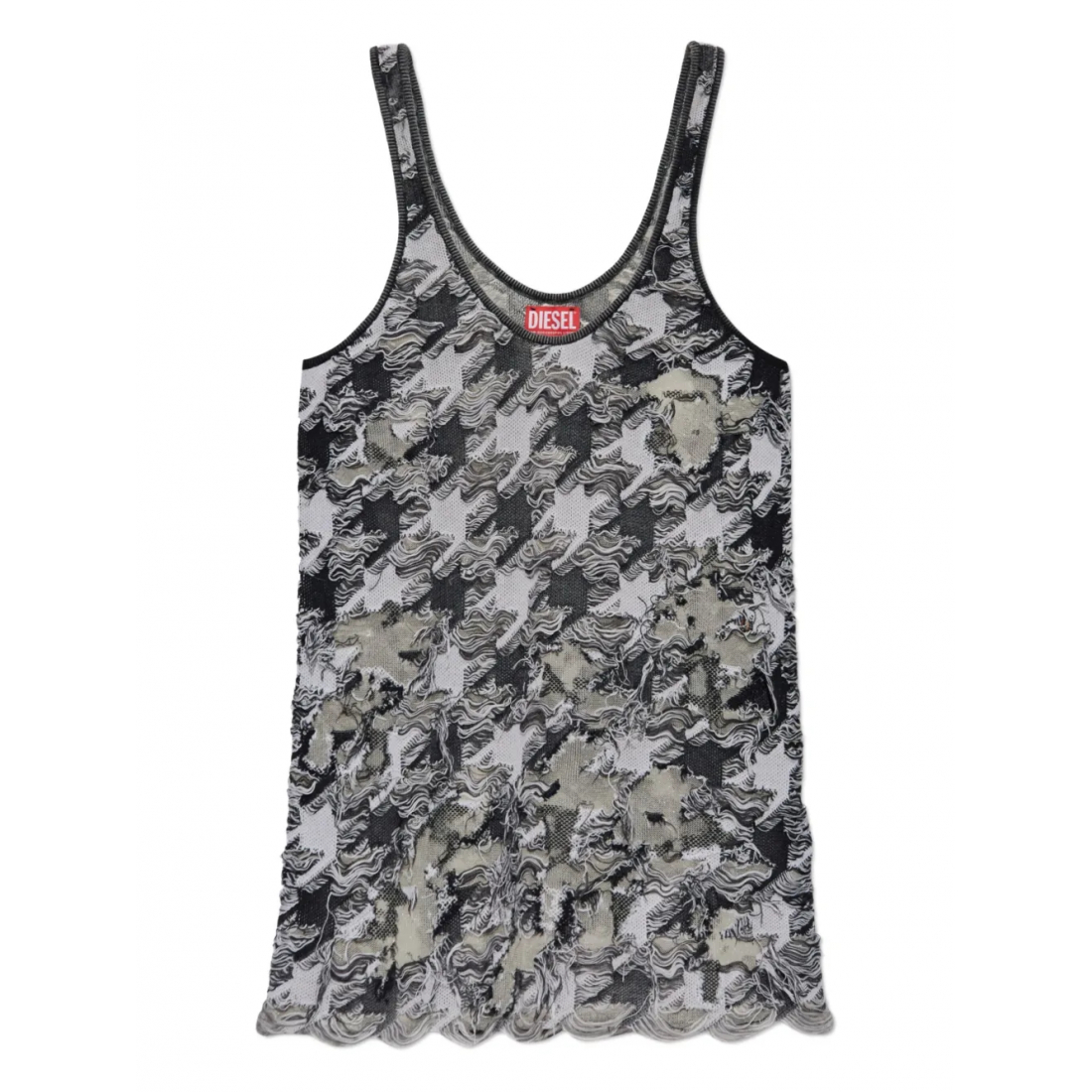 Débardeur 'Frayed Houndstooth' pour Femmes