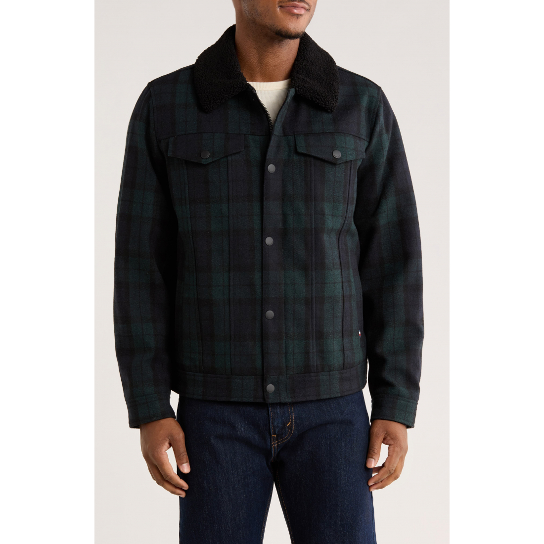 Surchemise 'Plaid Collar Jacket' pour Hommes