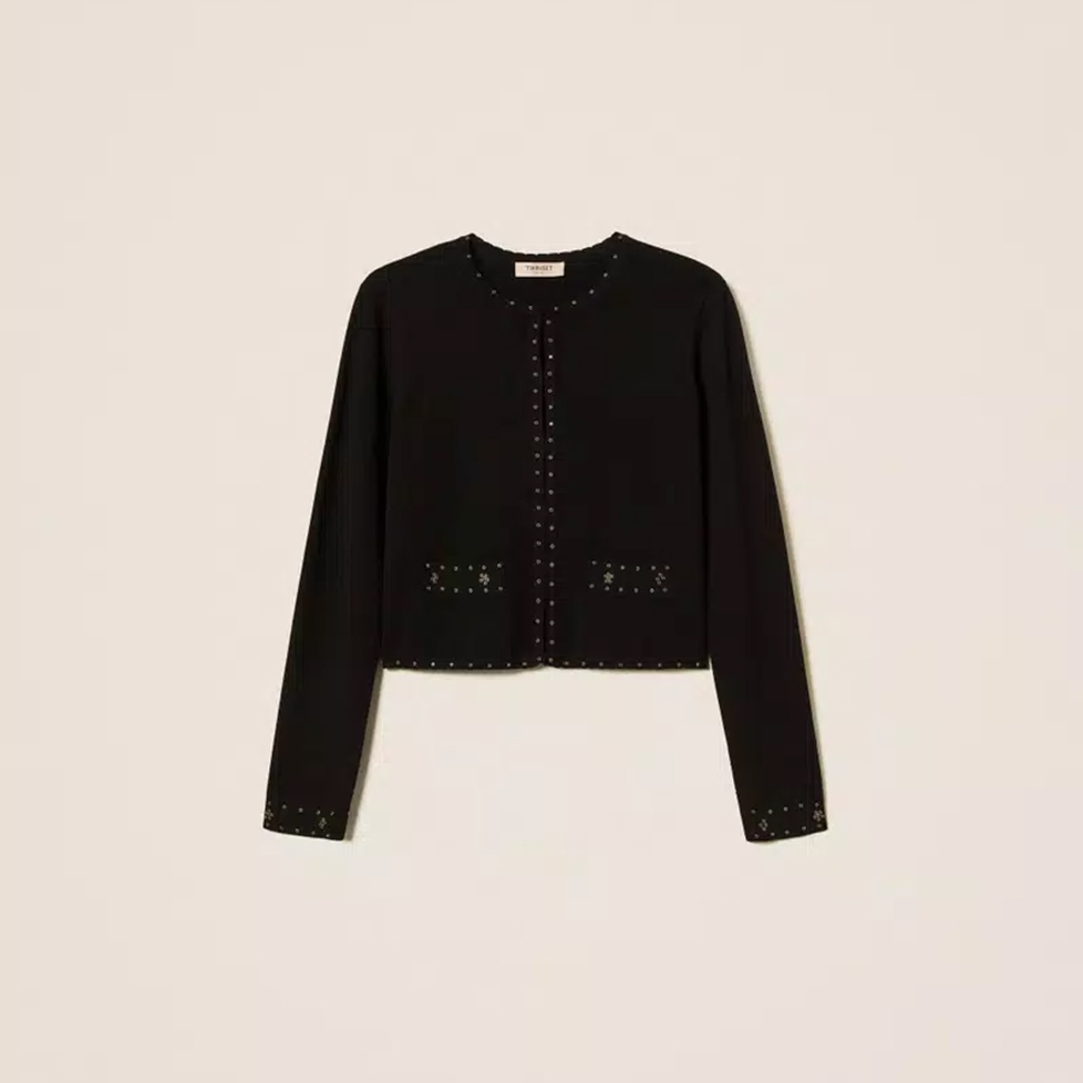 Veste 'Knit Rhinestones' pour Femmes