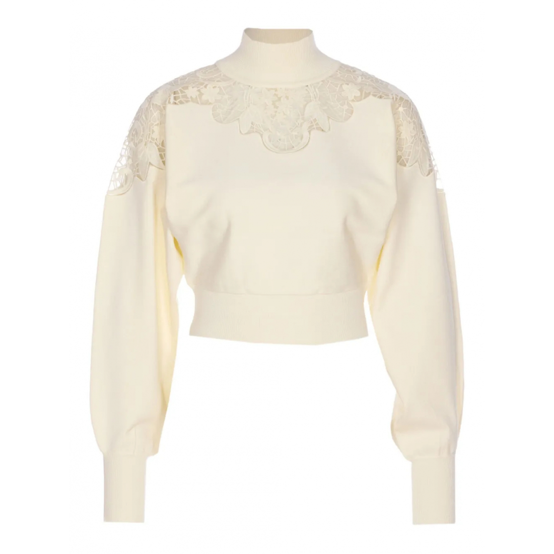 Pull 'Lace-Insert' pour Femmes