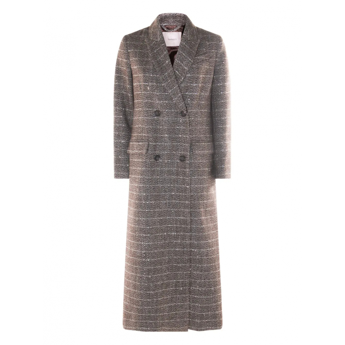 Manteau 'Herringbone Double-Breasted' pour Femmes