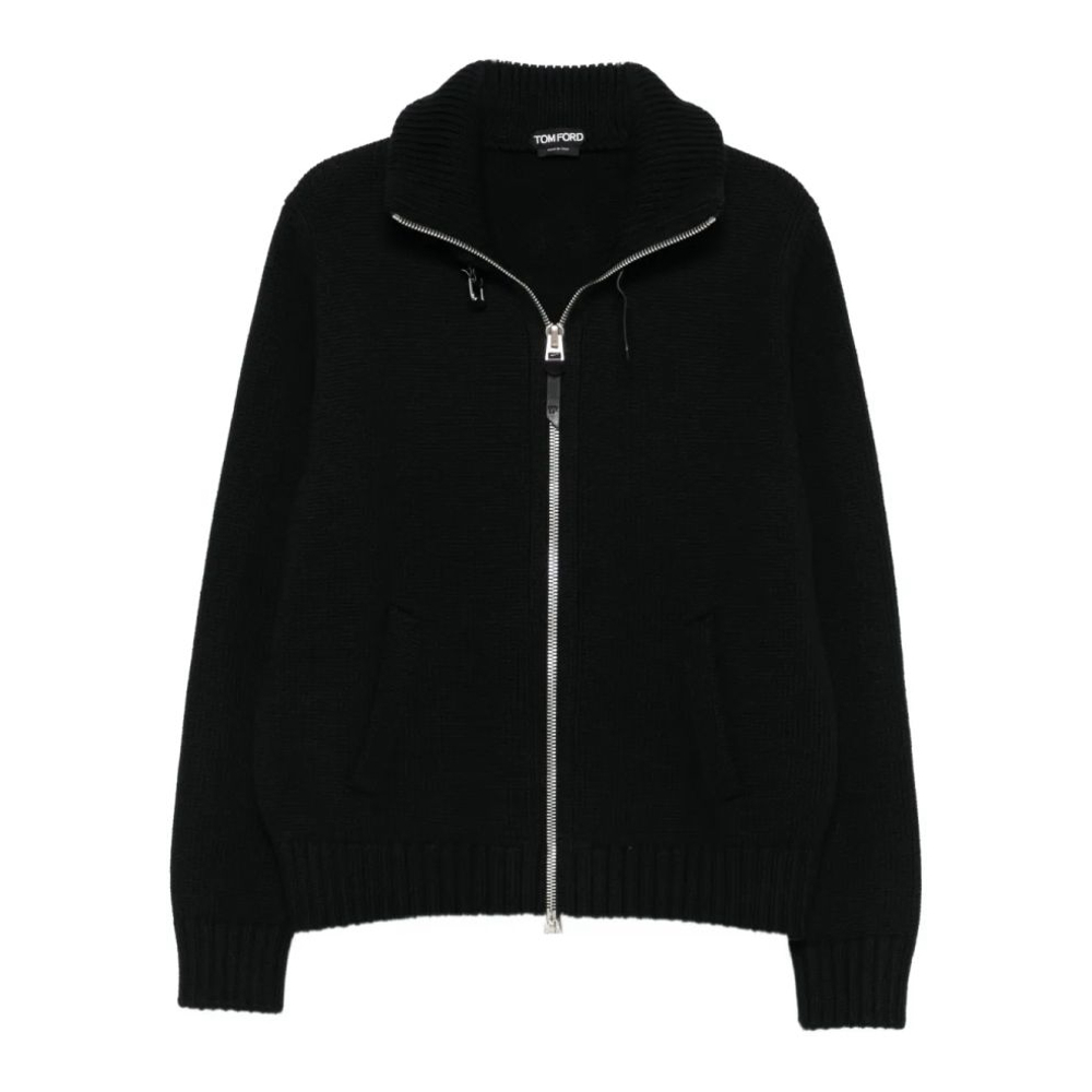 Veste 'Zip-Front Ribbed' pour Hommes