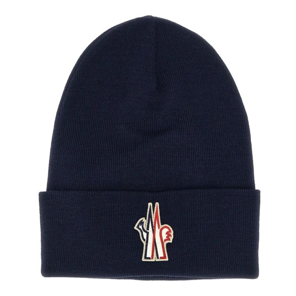 Ensemble bonnet et écharpe 'Turn-Up Logo Patch' pour Hommes