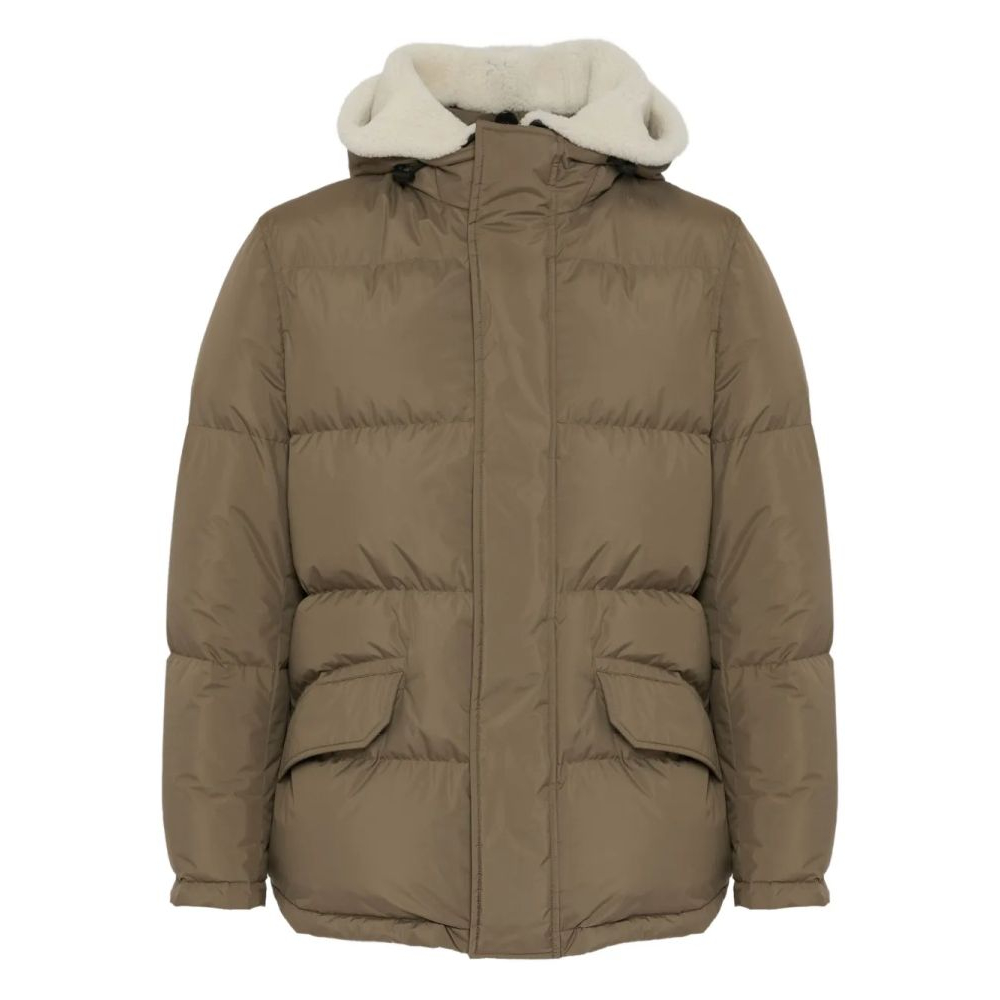 Manteau 'Shearling-Trimmed Hooded Padded' pour Hommes