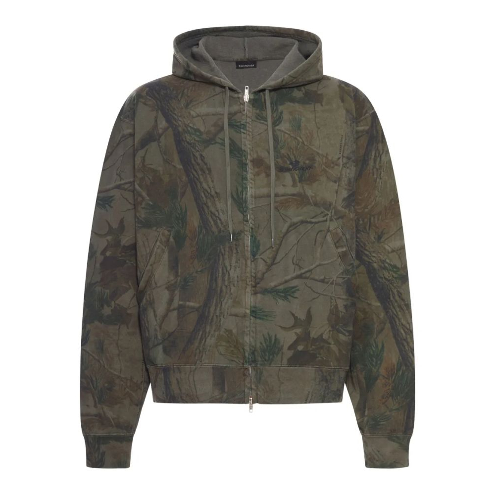 Men's 'A13 Zipped Camouflage' Hoodie