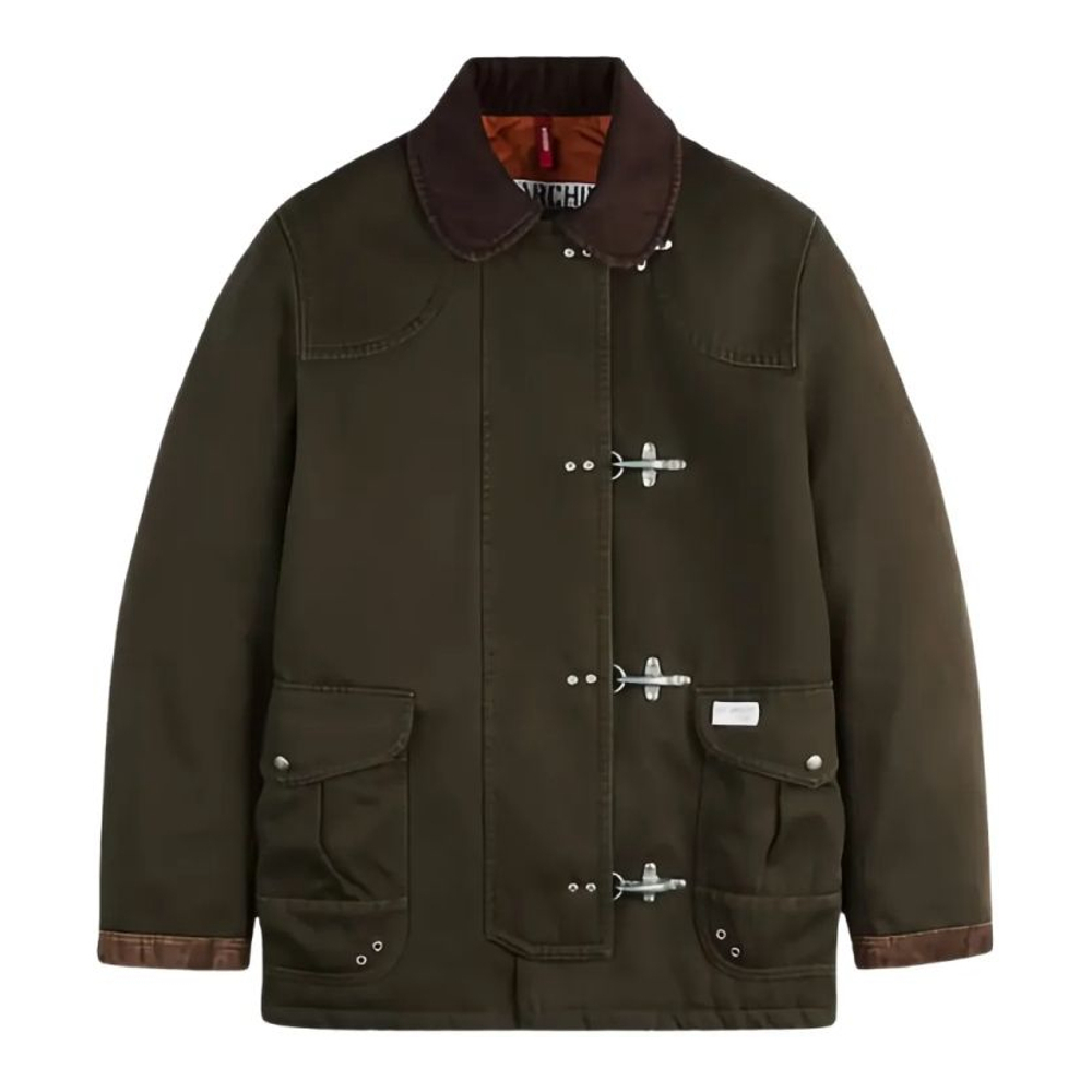 Veste 'Toggle-Fastening Corduroy-Collar' pour Hommes