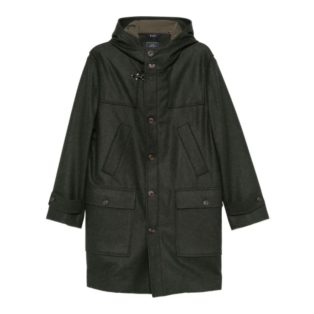 Manteau 'Patch-Pocket Single-Breasted' pour Hommes