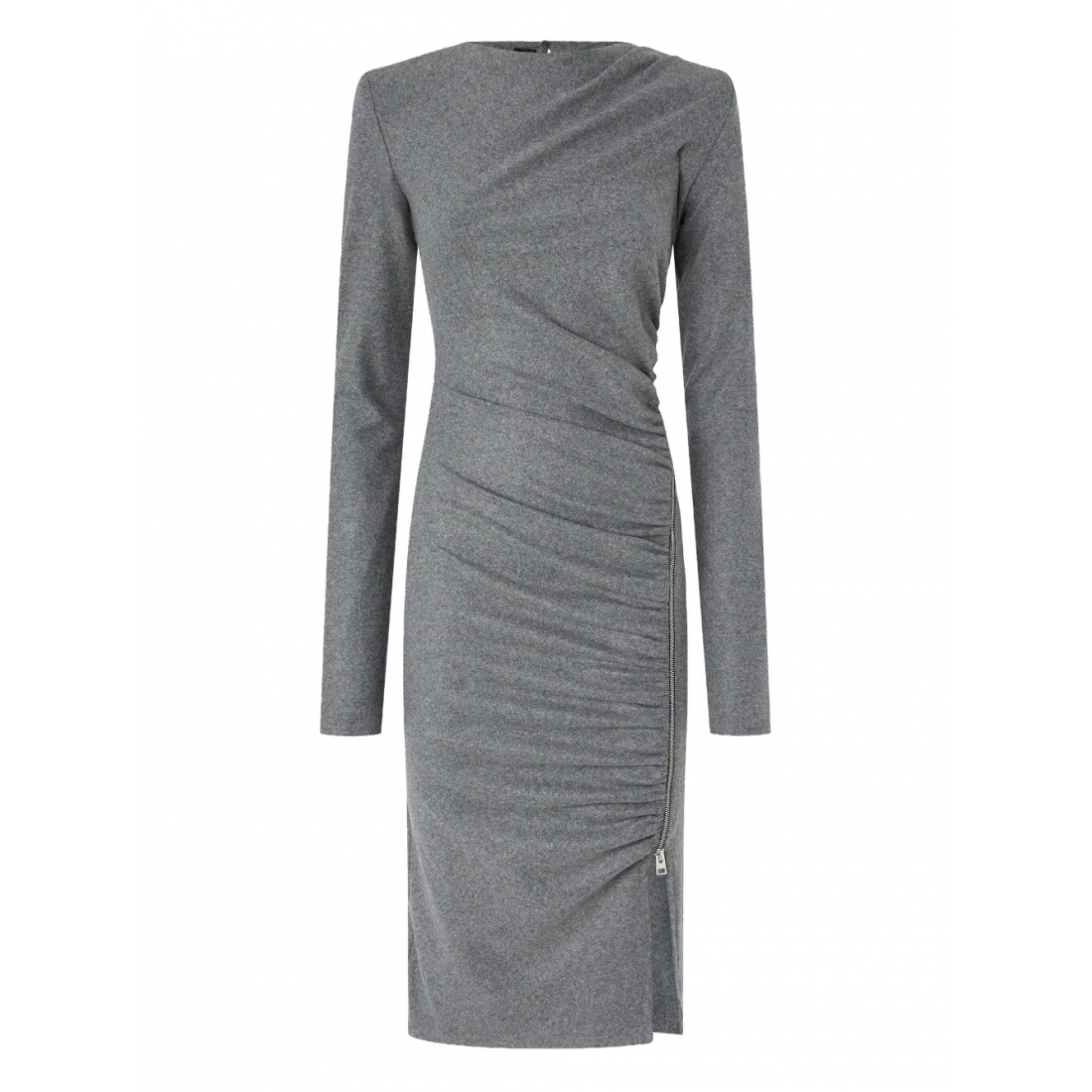 Women's 'Long-Sleeve Ruched' Midi Dress