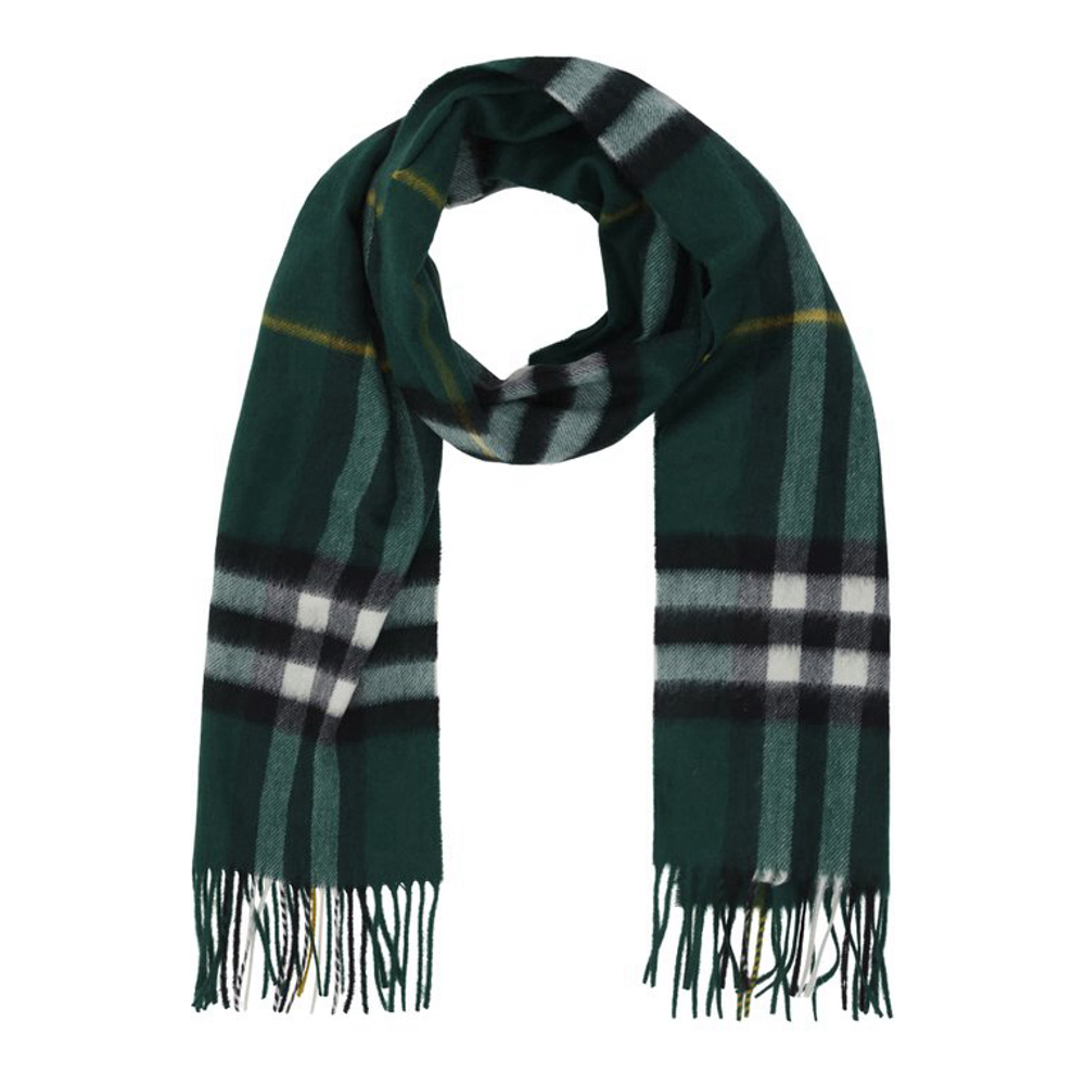 Écharpe en cachemire  'Heckered Fringed' pour Femmes