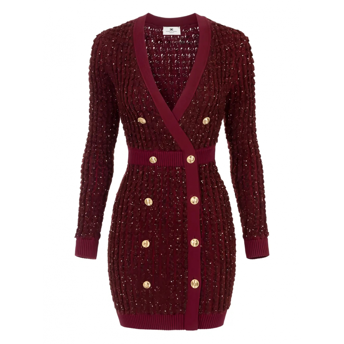 Women's 'Bouclé-Knit Sequin-Embellished' Mini Dress