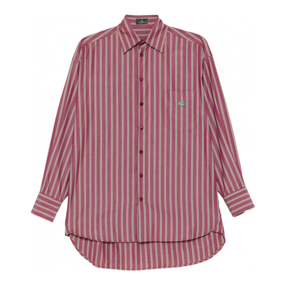 Chemise 'Striped Chest-Pocket' pour Femmes