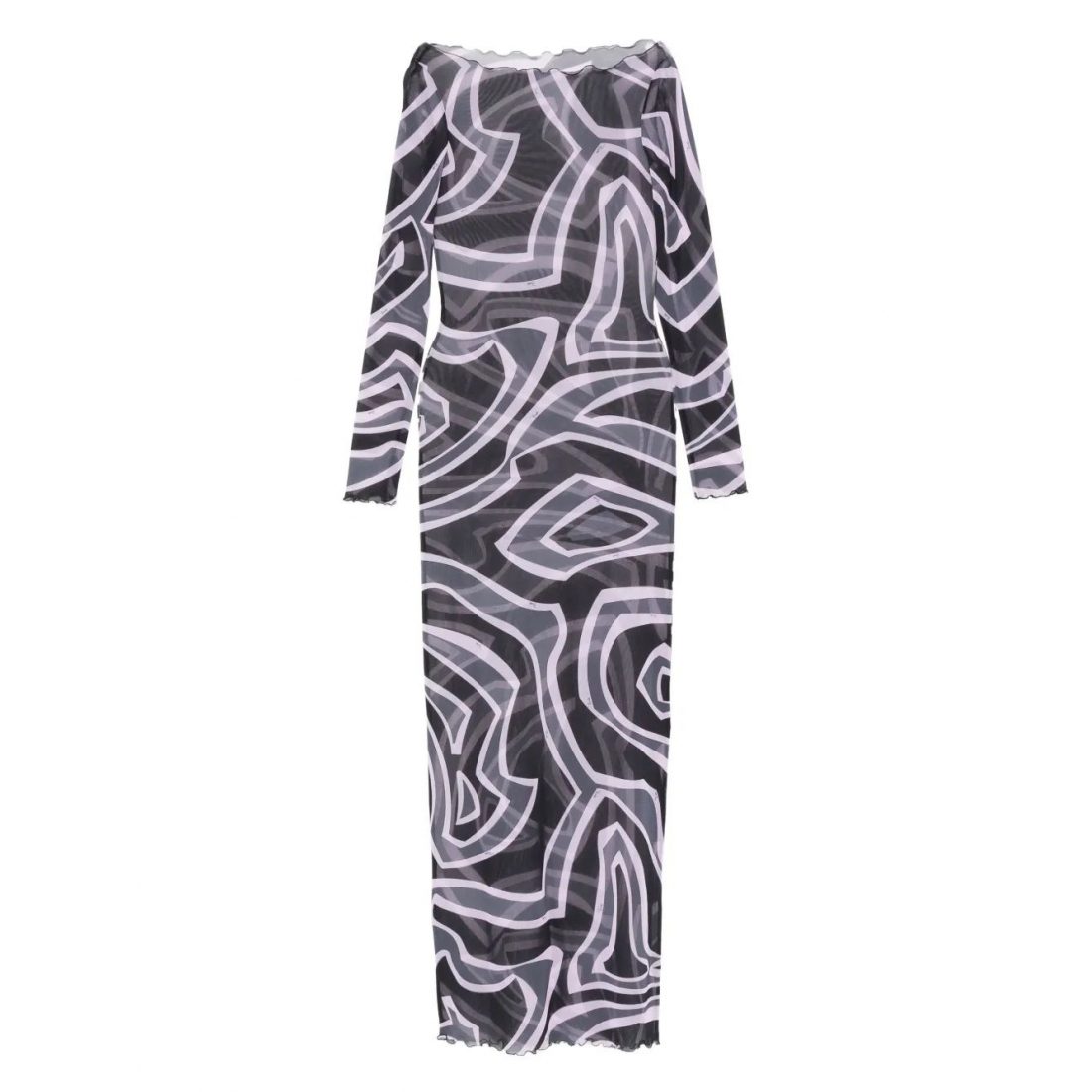 Robe à manches longues 'Abstract-Print' pour Femmes