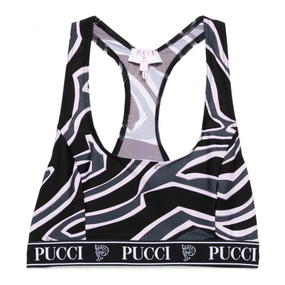 Brassière 'Racer-Neck Print' pour Femmes