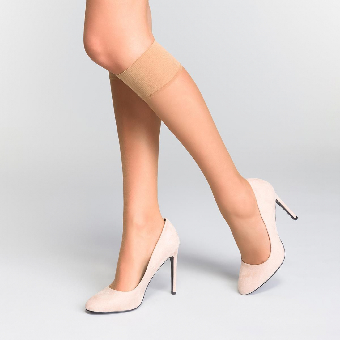 Bas 'Mi-Bas Voile Ambre Mes Essentiels' pour Femmes - 15 Den