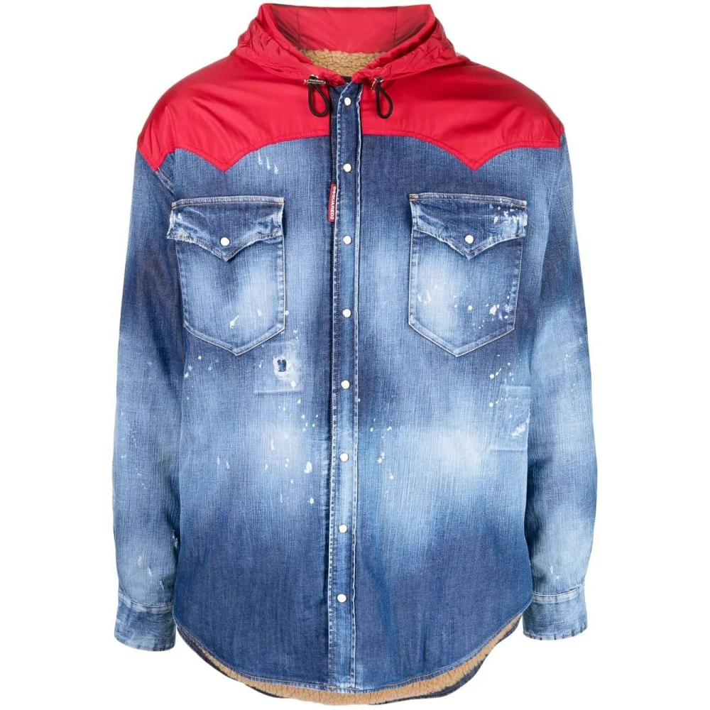 Veste en jeans 'Hooded Hybrid' pour Hommes