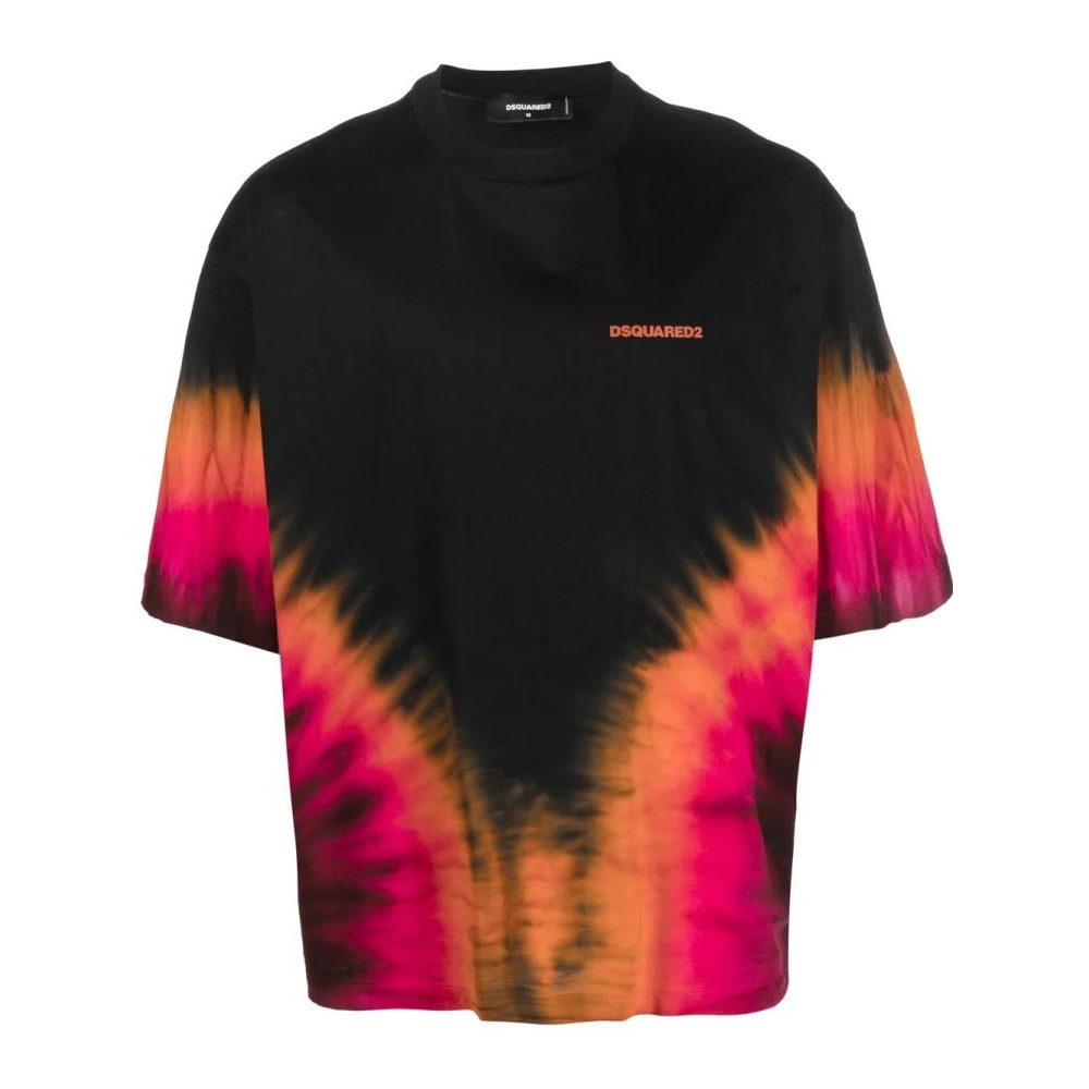 T-shirt 'Tie-Dye Logo-Print' pour Hommes