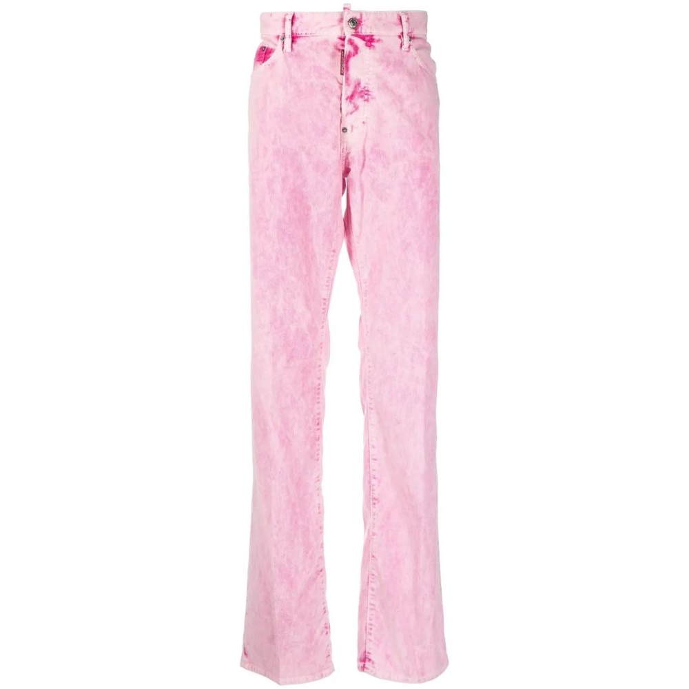 Men's 'Tie-Dye Print Straight' Trousers