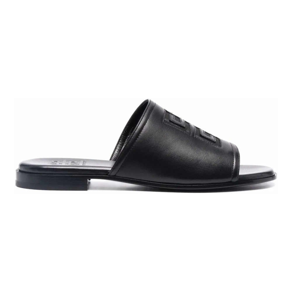 Claquettes 'Embossed-Logo' pour Femmes