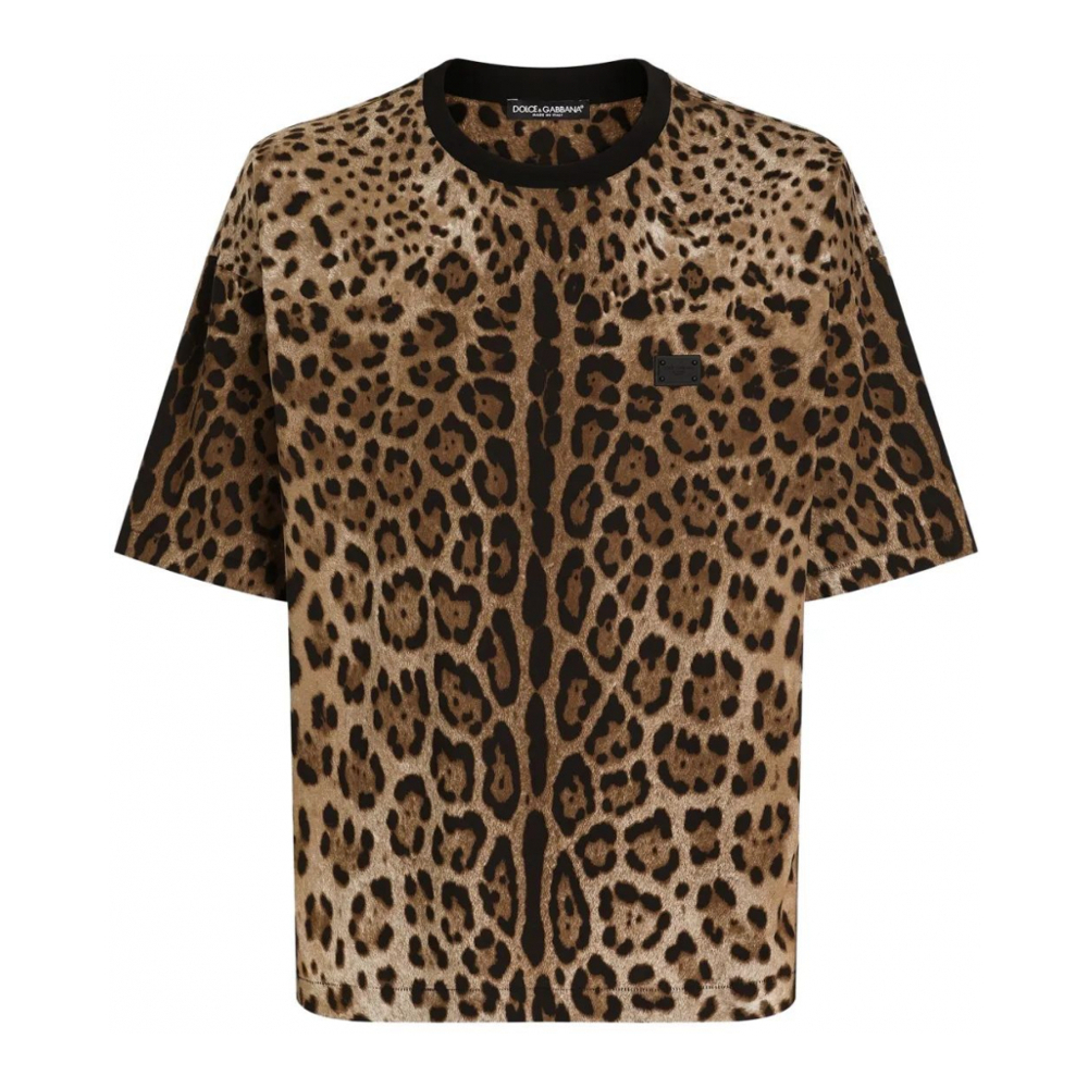 T-shirt 'Leopard Print' pour Hommes